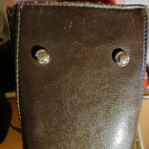 Faux Alligator Bag Dark Brown - Picture 6 of 6